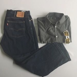 Levi's Straight Fit Blue Jeans