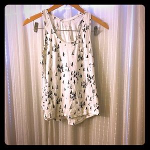 Sailboat racerback tank top