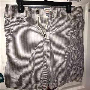 American Eagle Purple Seersucker Shorts