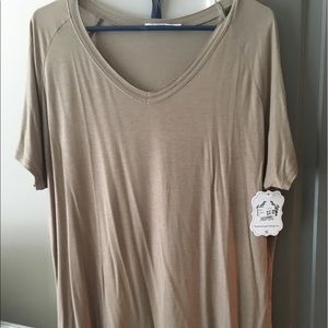 Tan top from Entourage boutique. Size M.