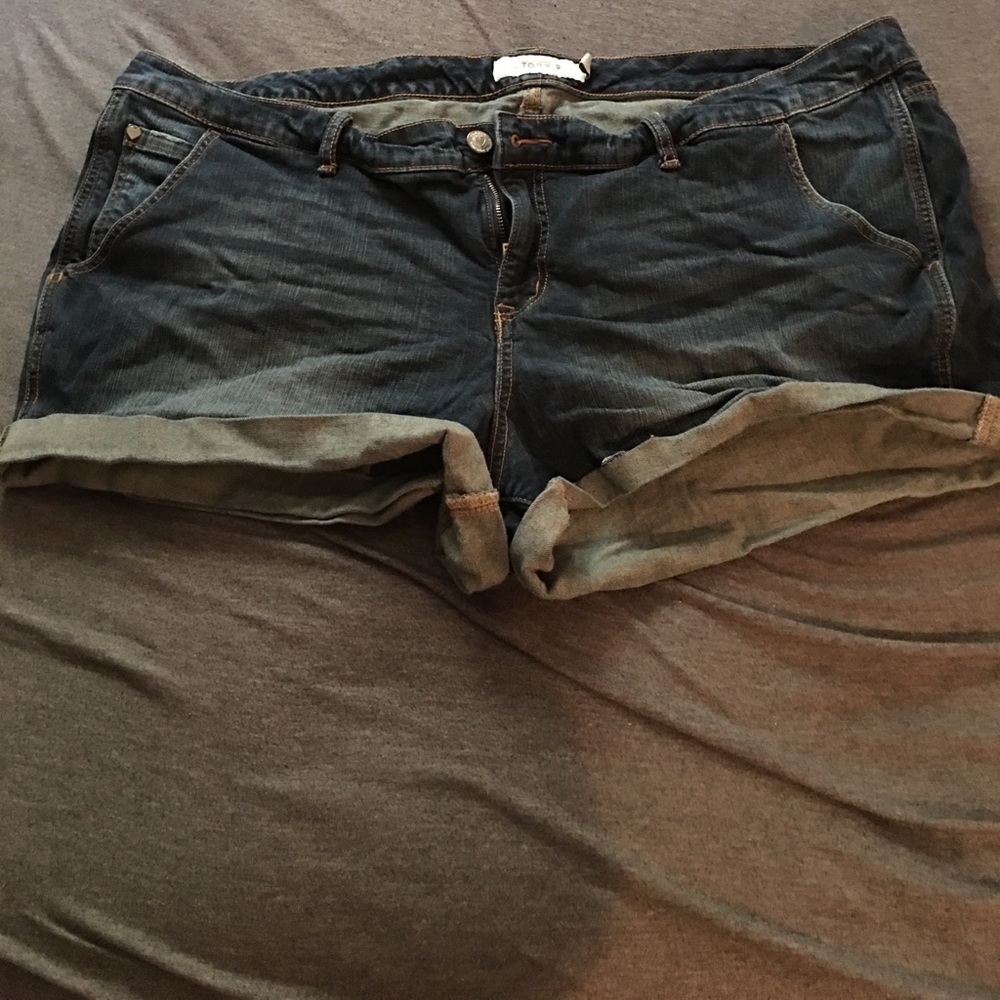 Plus size jean shorts