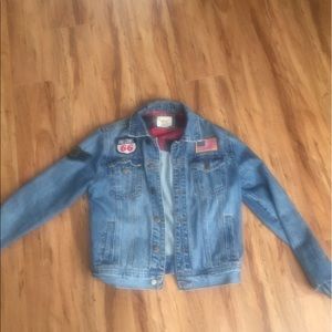 Denim jacket with patches 🔥