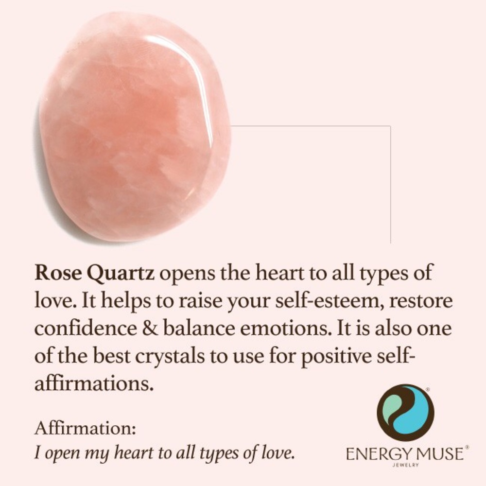 Handmade Rose Quartz Heart Bracelet - Picture 2 of 2