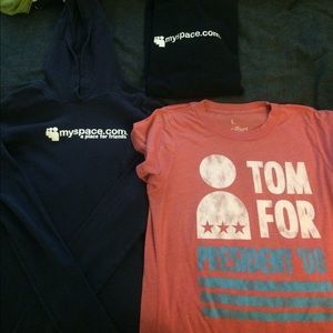 MySpace shirt collection 3 size small shirts