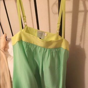 HD in Paris lime green tank