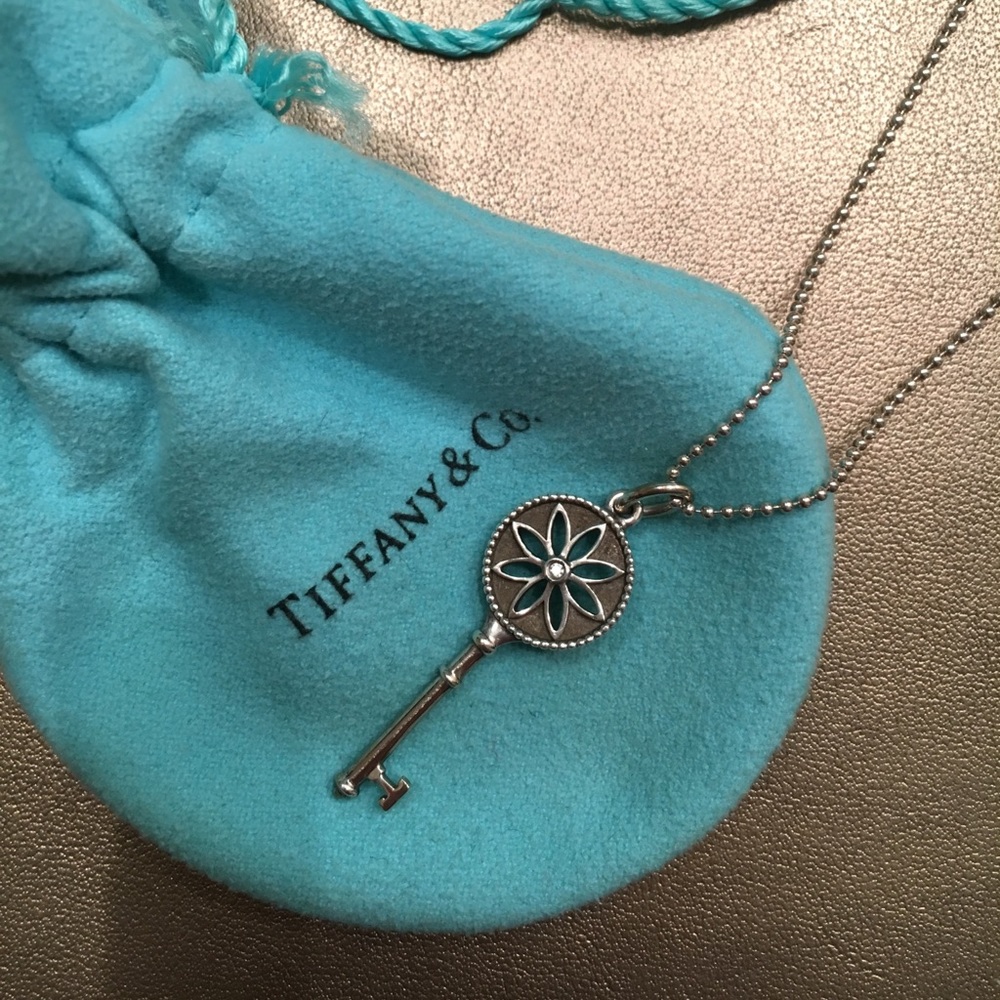 Tiffany and co daisy key necklace