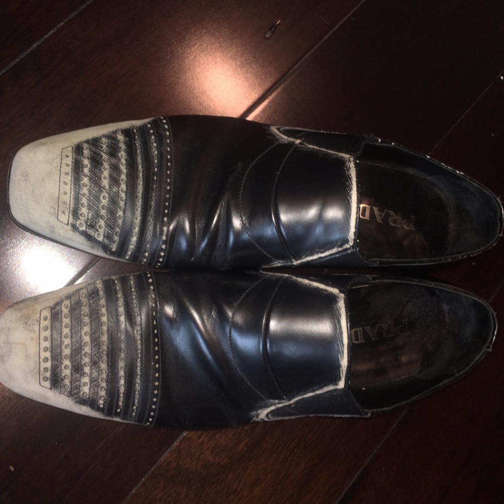 Prada men's slip ons