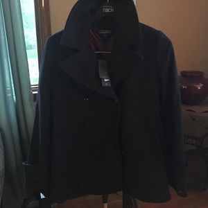 Classic navy Tommy Hilfiger pea coat - medium