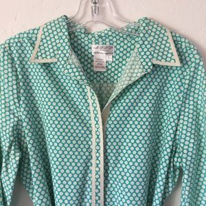 Max Studio Polka Dot Shirt Dress size L