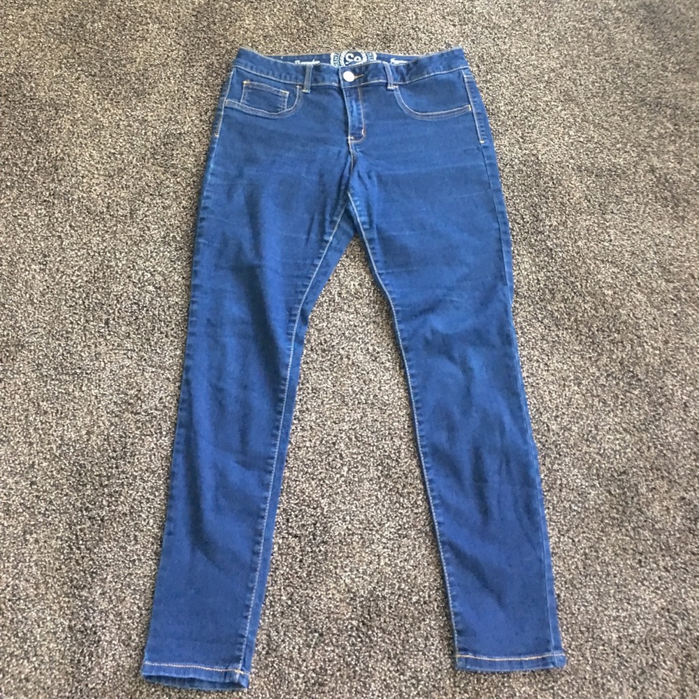 Blue jeggings