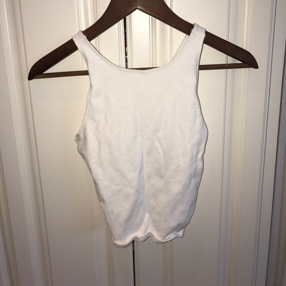 White crop top