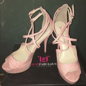 Just Fab pink heels.