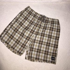 Hurley plaid shorts