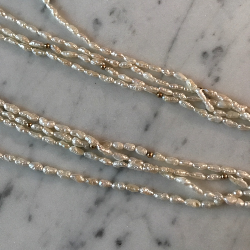 Vintage rice crispy fresh water pearls