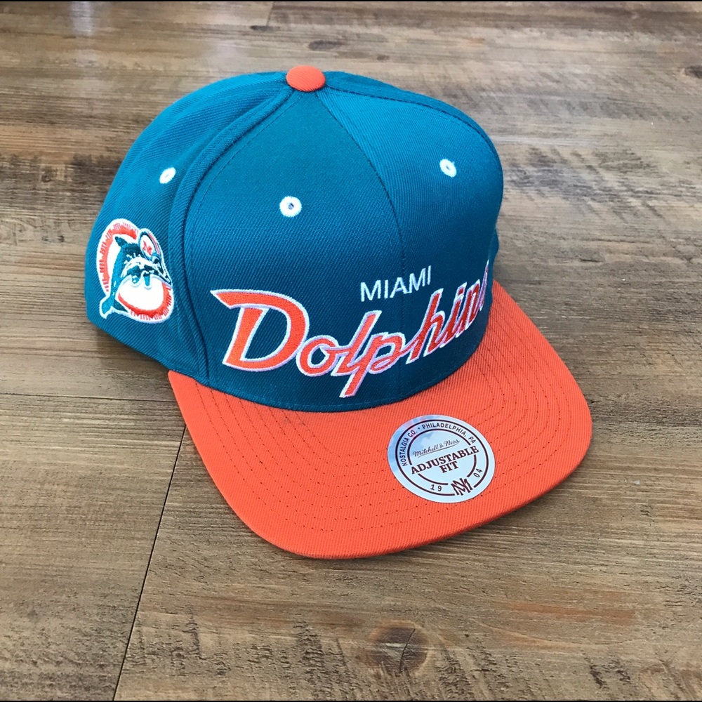 Mitchell & Ness NFL Snapback Hat -- MIA Dolphins