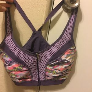 Victoria's Secret zippered front sports bra