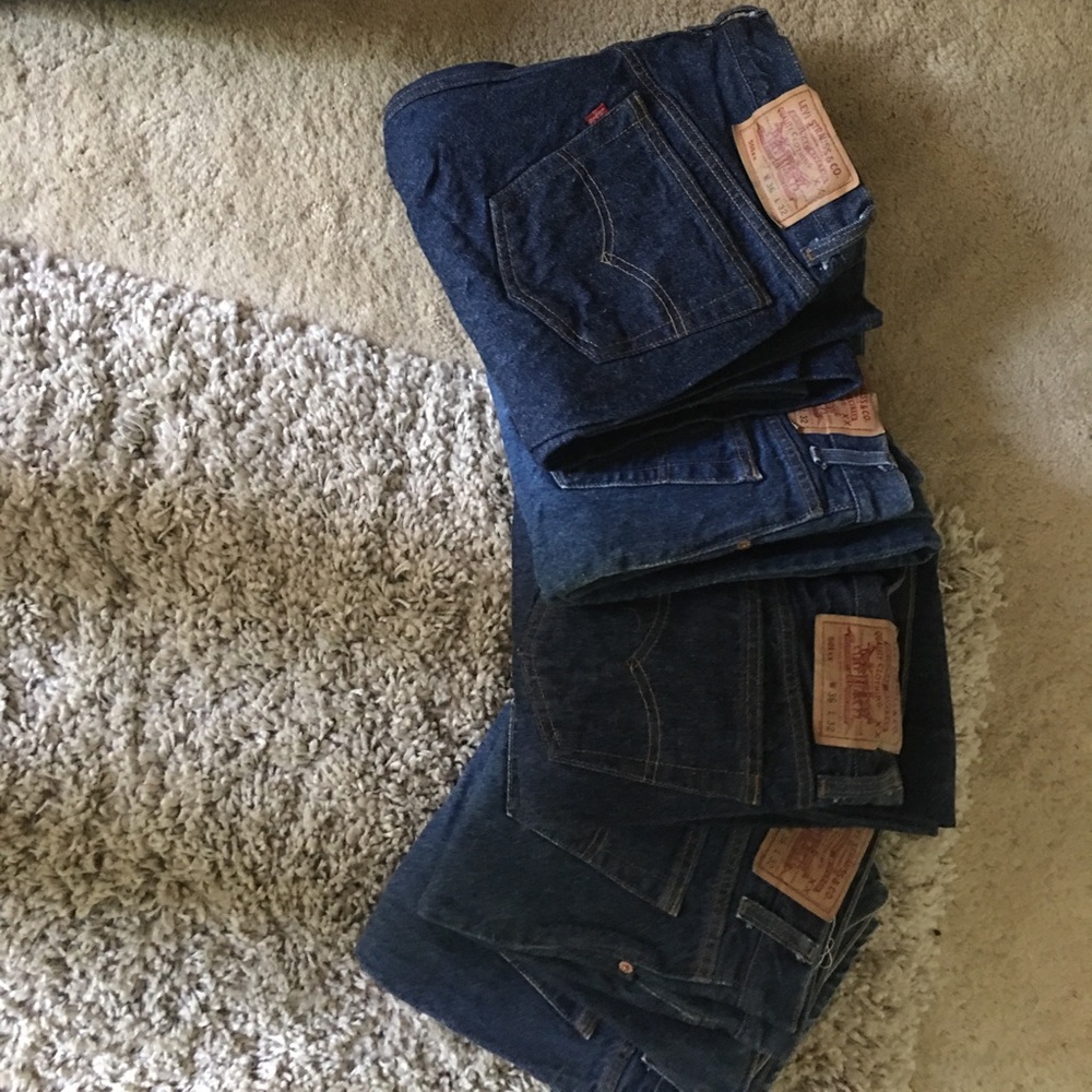 Levi's 501 shrink to fit men's button fly