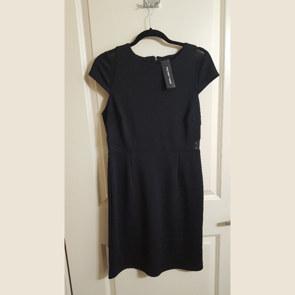NEW WITH TAG! Spense Black Dress With Mesh Cutouts
