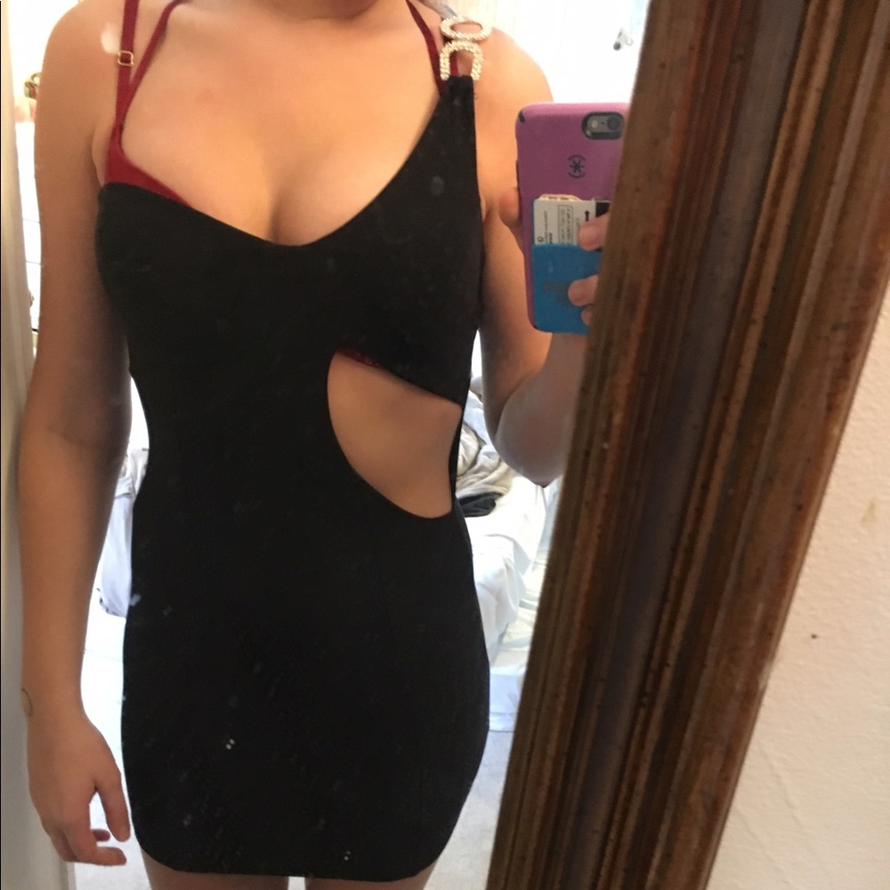 🔹SOLD🔹 Black cutout minidress