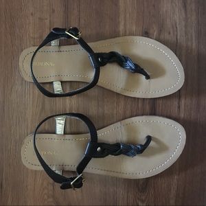 Sandals from target, black, light worn