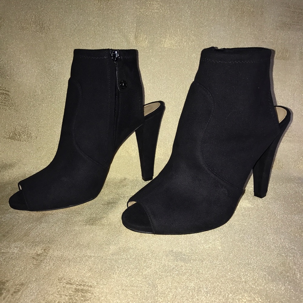 Michael Kors Suede Open-toe Bootie