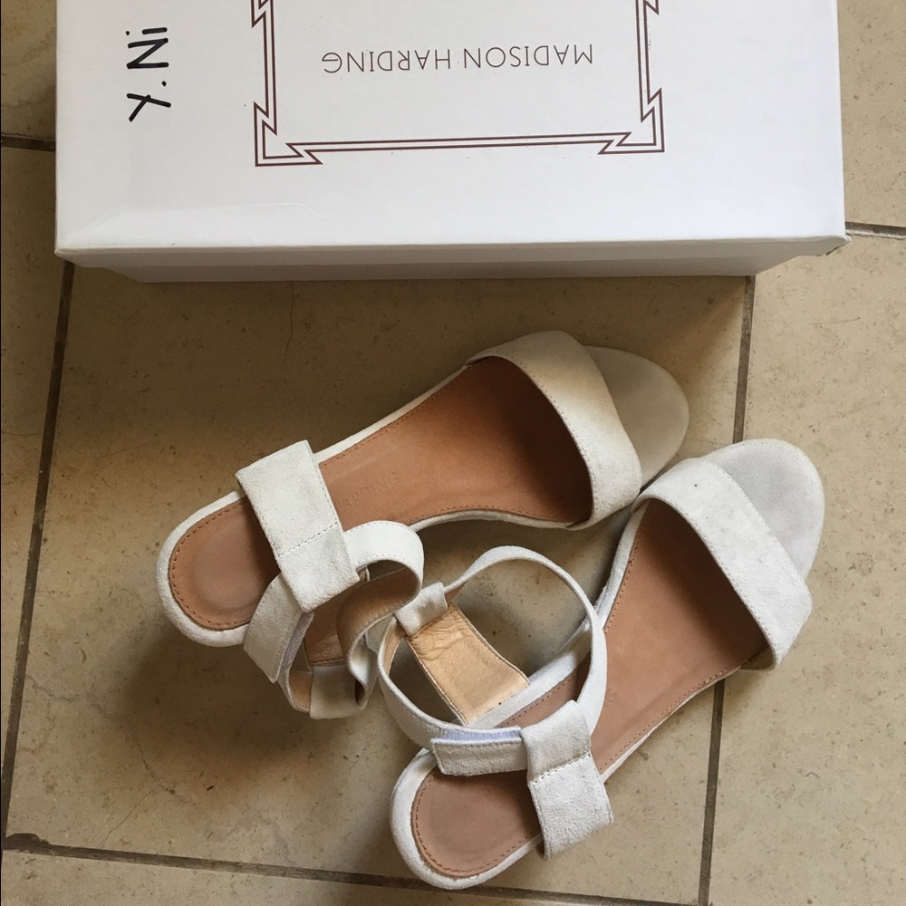 Madison Harding suede wedges