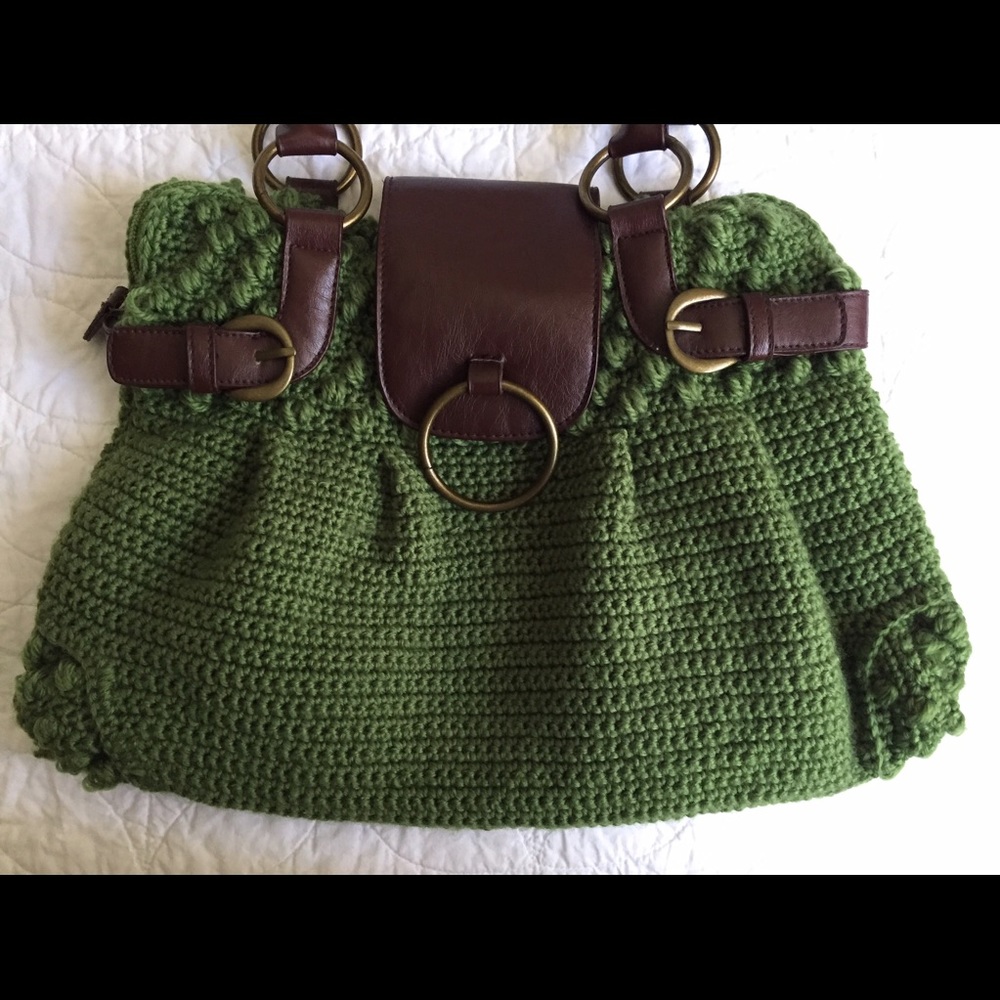 Green Knit Handbag