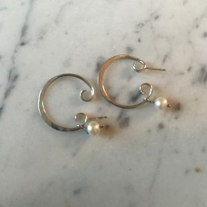 Sterling Silver freshwater pearl earrings
