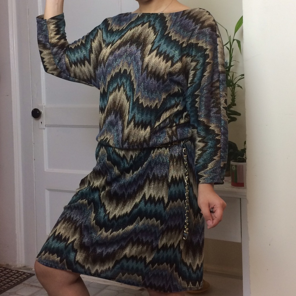 Printed Dress from MSK - size S
