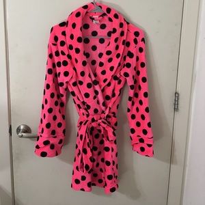 PINK by Victoria secret polka dot robe