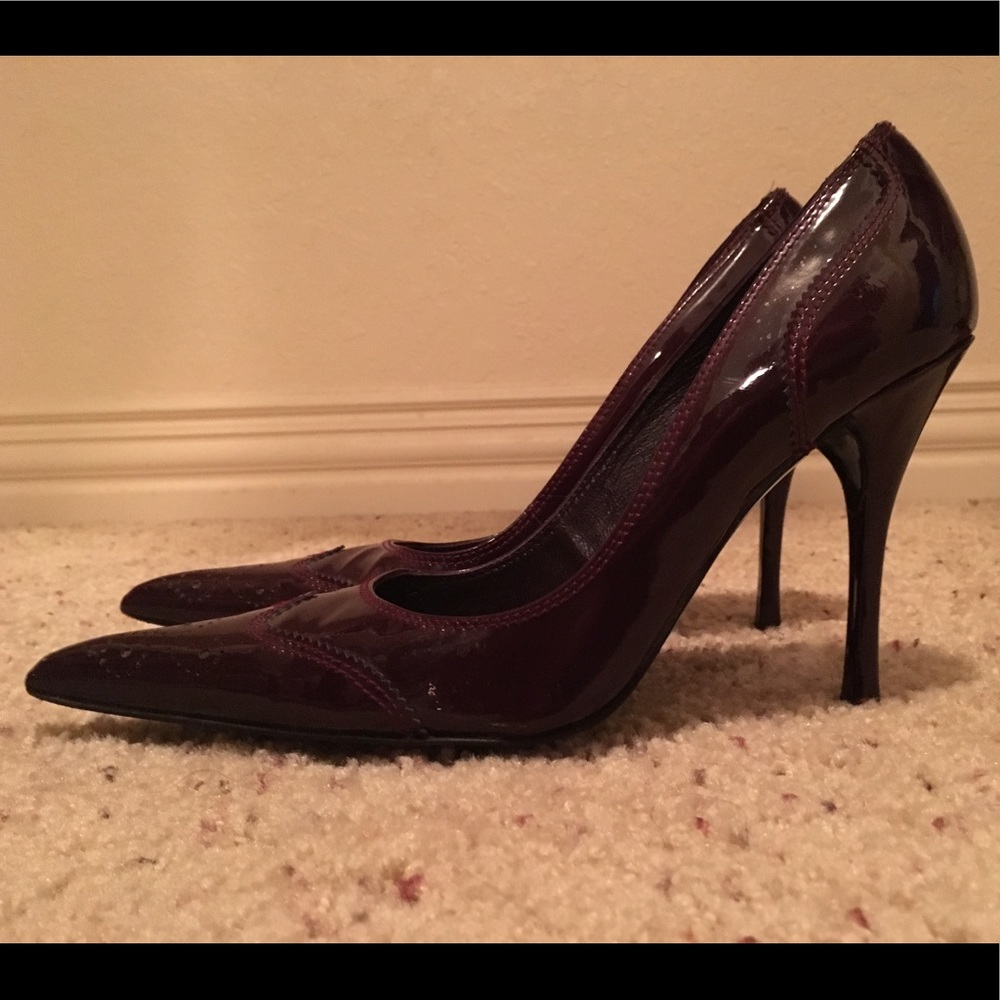 Charles David Dark Maroon Patent Stilettos - Picture 4 of 8