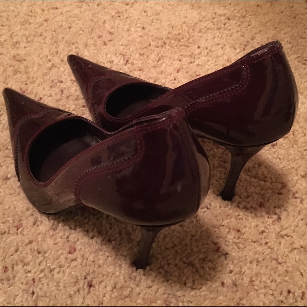 Charles David Dark Maroon Patent Stilettos - Picture 6 of 8