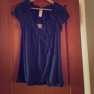 Cap sleeve cotton t shirt