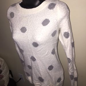 LAUREN CONRAD Polka dot soft sweater!