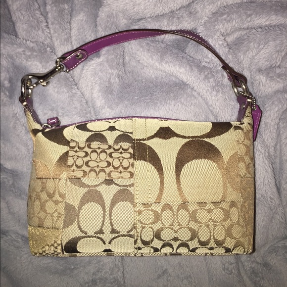 Coach Handbags - Coach Patchwork Handbag w/purple accents