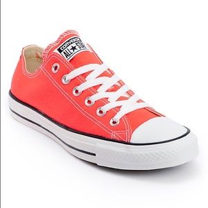 BRAND NEW Coral Converse All Stars (Size 7)