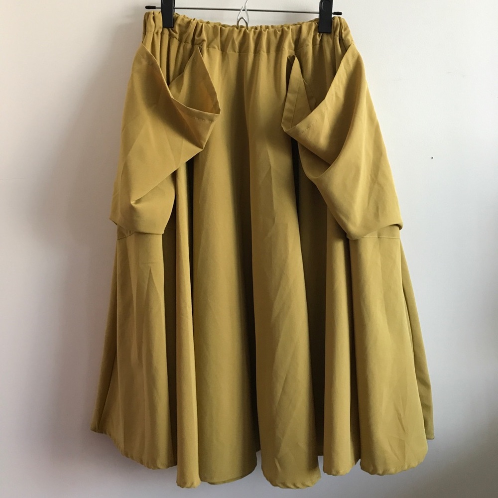 Mustard full skirt
