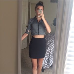 black sweat victoria's secret skirt