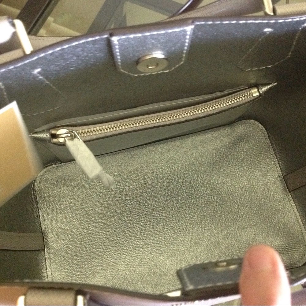 Michael Kors Grey Leather Bag - Picture 8 of 8