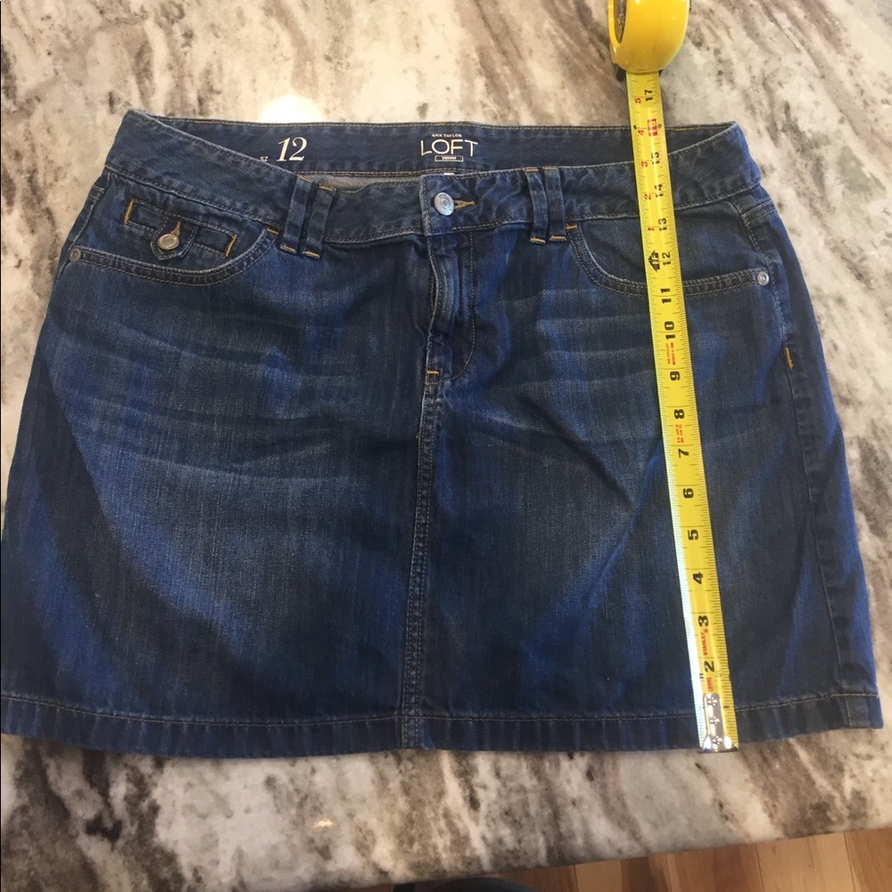 Denim mini Skirt Ann Taylor Loft
