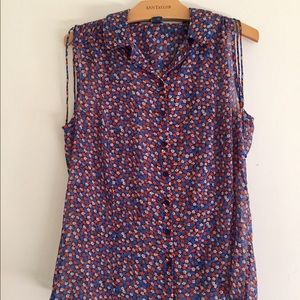 Sleeveless summer blouse from French Connection