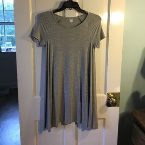 Gray old navy tshirt/swing dress xs