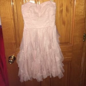 Cream colored dress, covered in sparkles