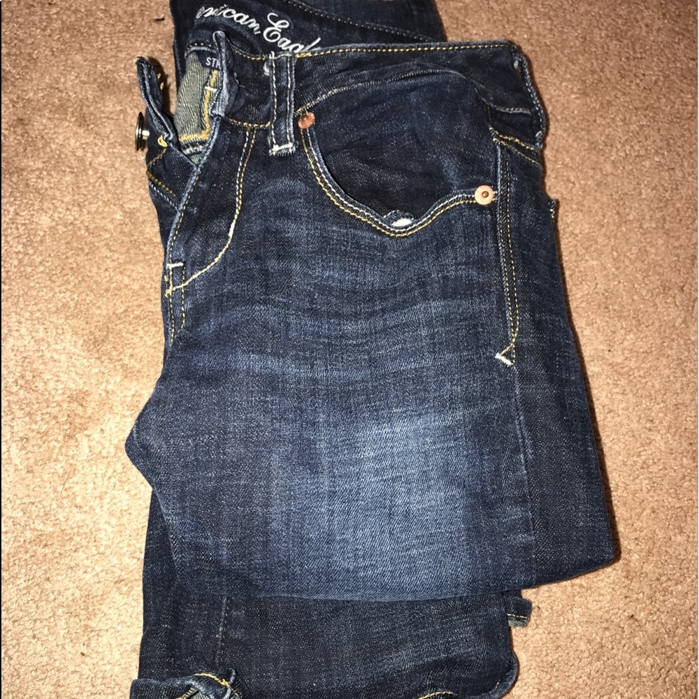 Stretchy sequin embellished jeans
