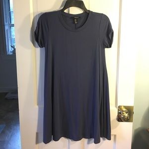 Navy forever 21 tshirt/swing dress small
