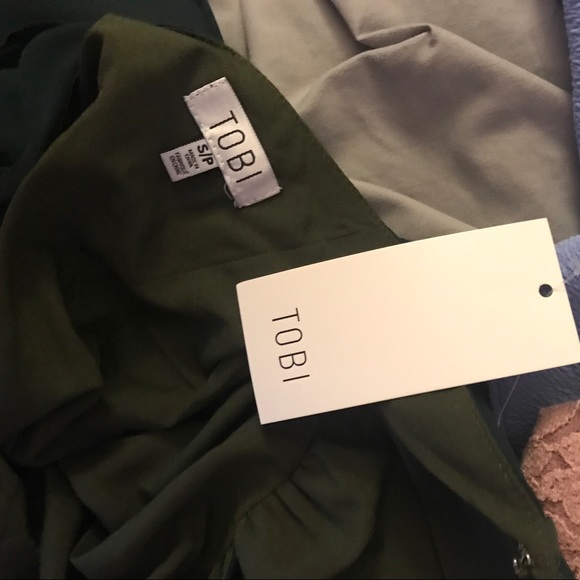 Floor length forest green dress - Picture 3 of 3