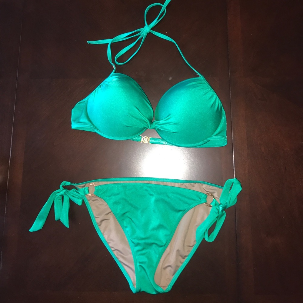 Victoria's Secret emerald green bikini 36d large