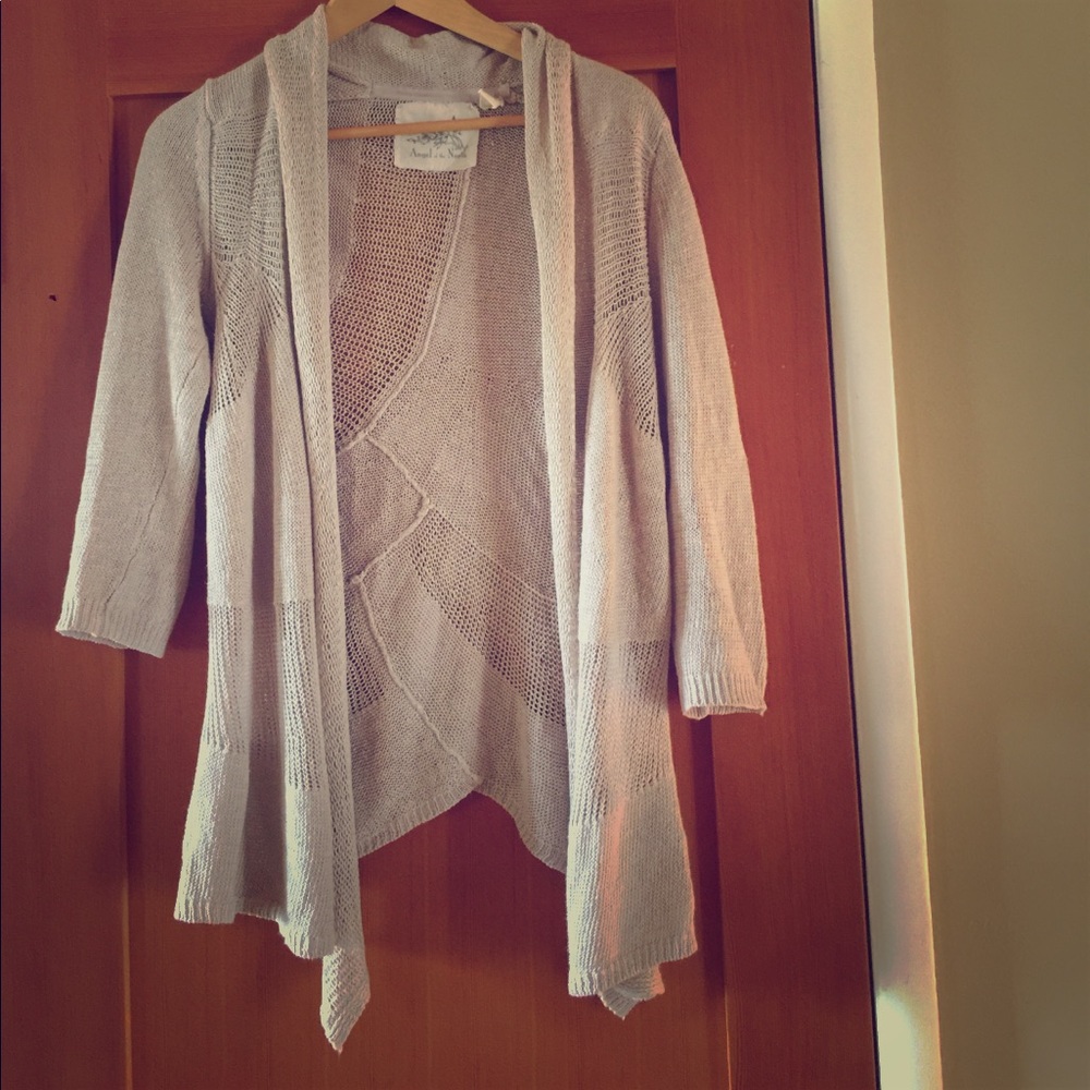 Lightweight slightly open weave sweater.