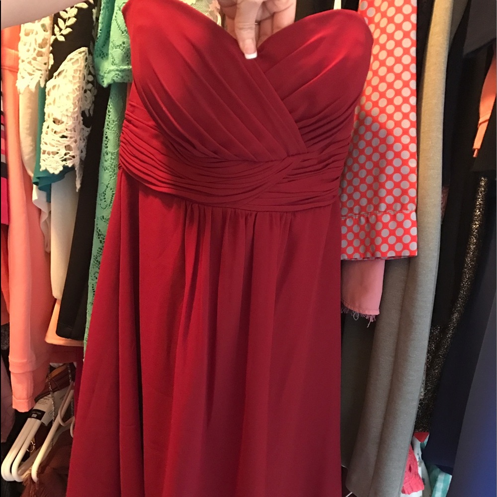 Bridesmaid Dress - Color: Claret, Davids Bridal