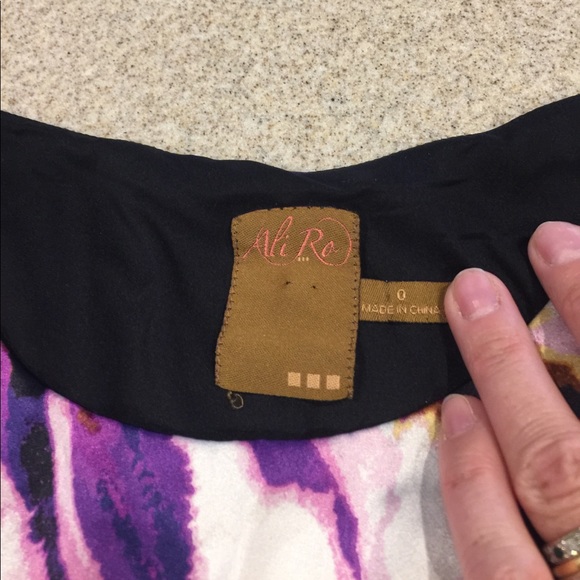 Sexy Silk abstract print Dress - Picture 5 of 8